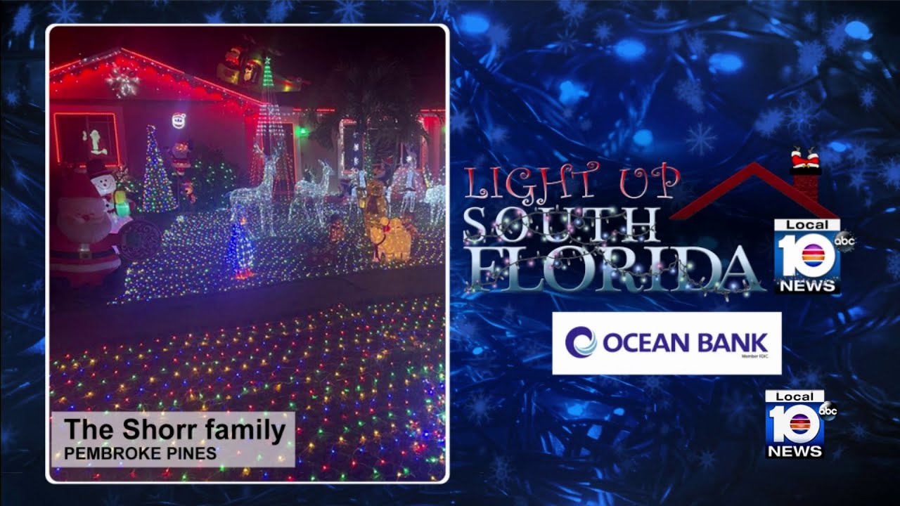 Shorr Family's Pembroke Pines home highlighted on Local 10's Light Up South Florida