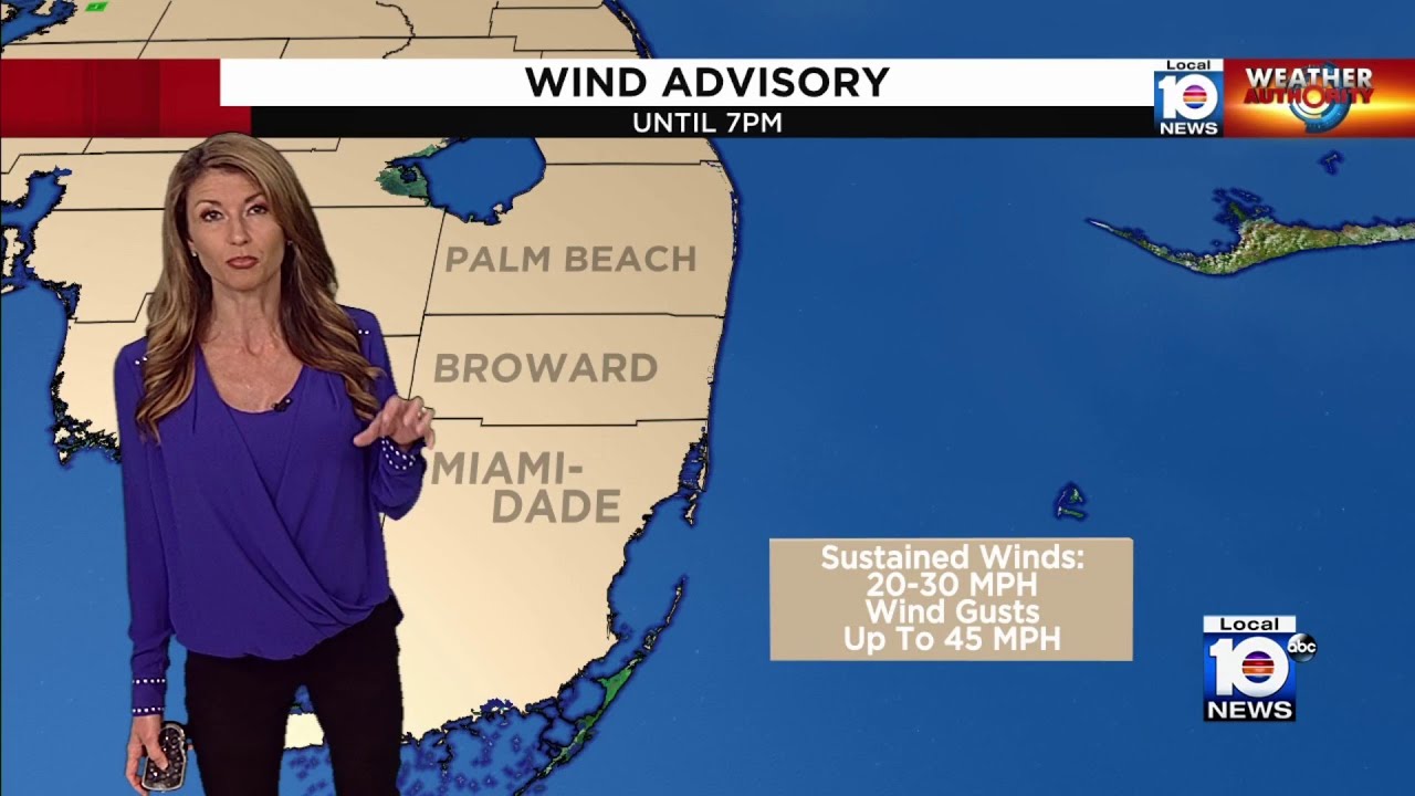 Wind Advisory issues for South Florida