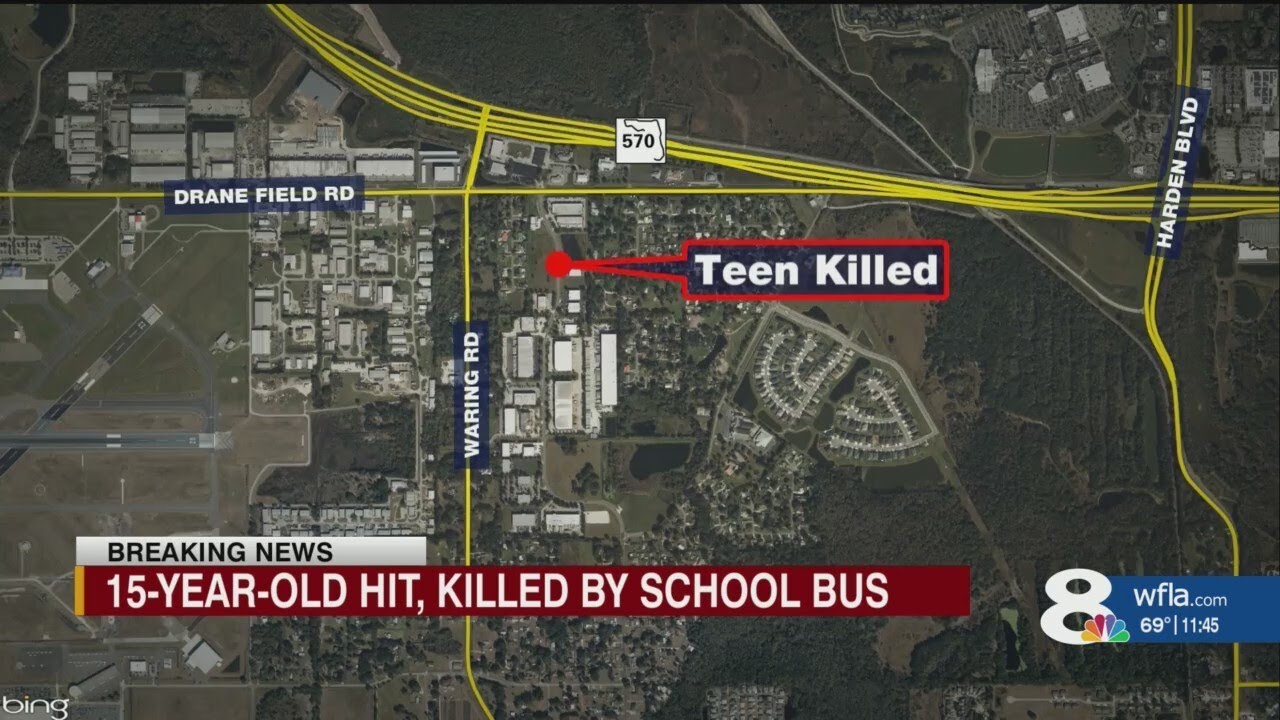 15-year-old bicyclist fatally struck by school bus in Lakeland