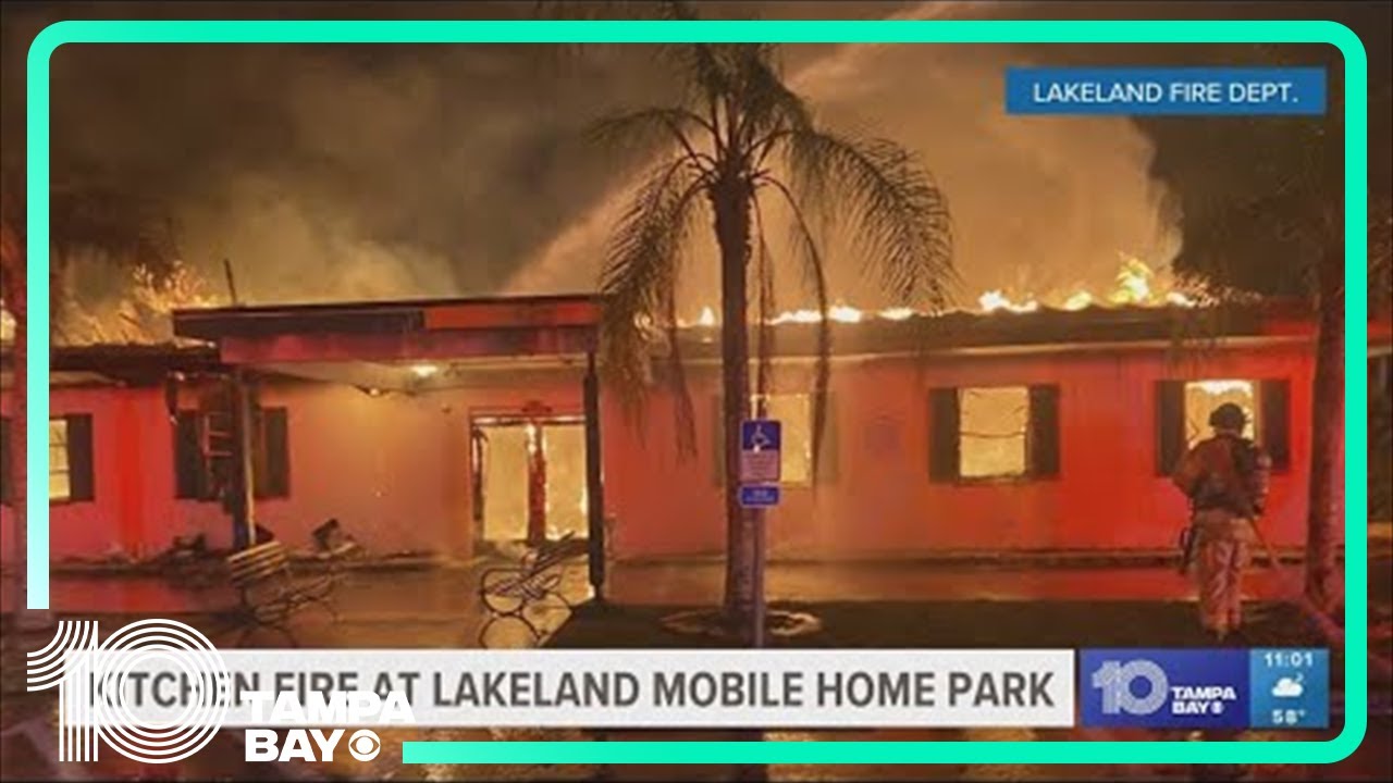 Stove left on causes fire at mobile home community clubhouse in Lakeland