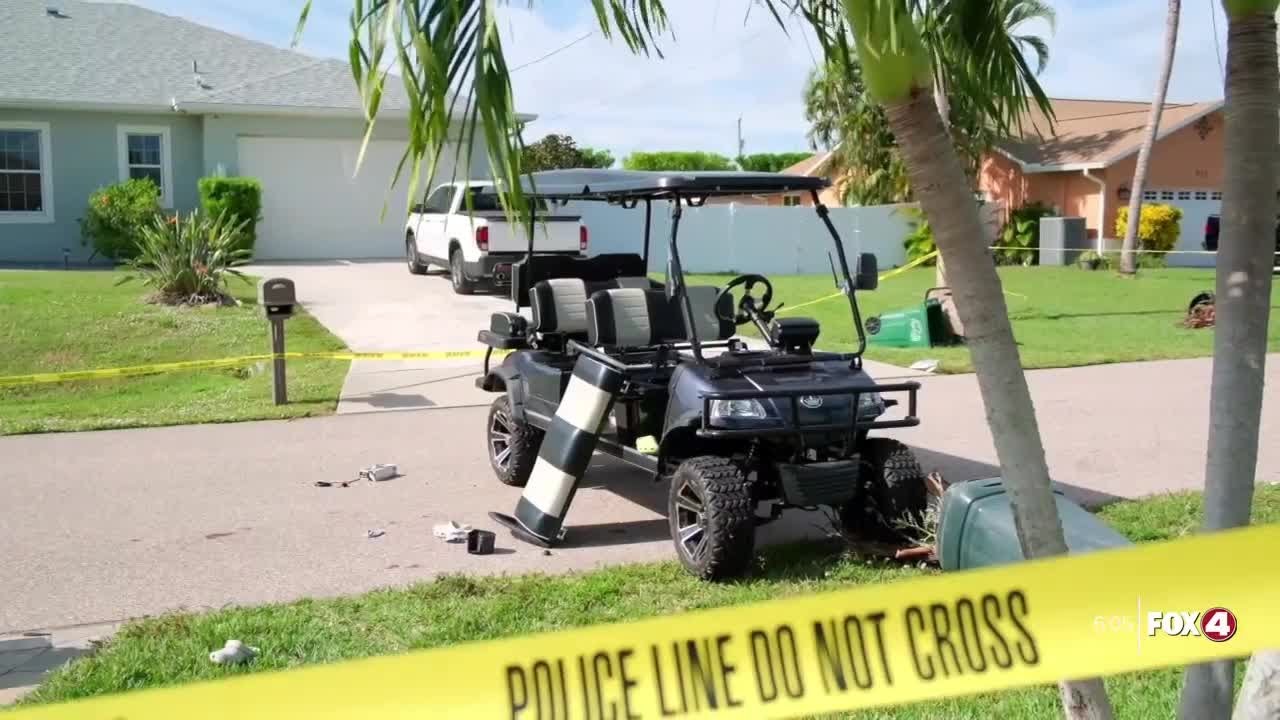 Two children injured in Cape Coral golf cart crash