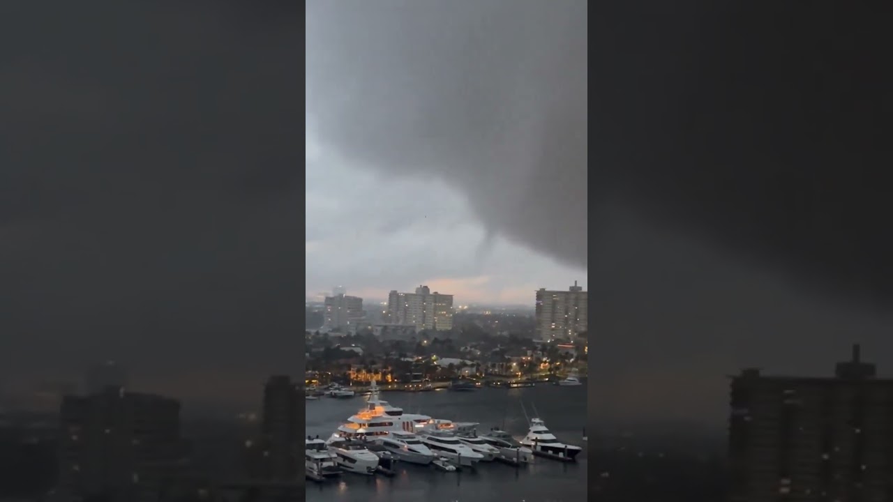 INSANE Tornado Rips Through Ft. Lauderdale Florida #shorts