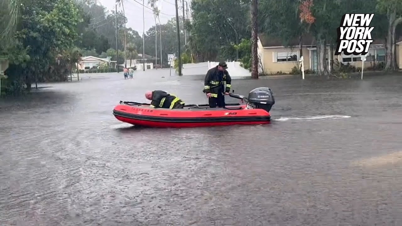 Dozens Rescued in St Petersburg, Florida, Following Hurricane, Officials Say