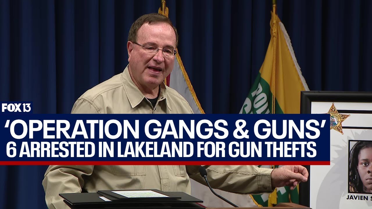 6 Lakeland gang members arrested for string of car burglaries, gun thefts