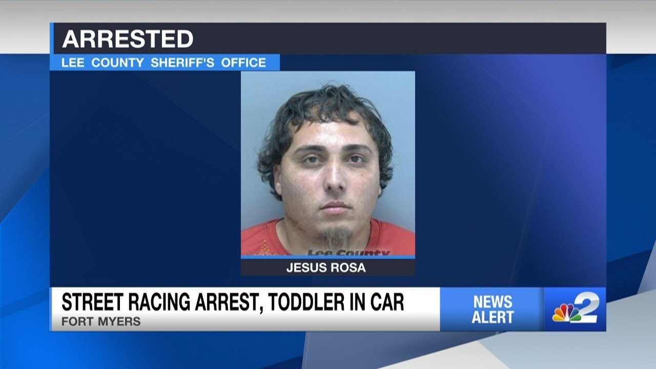 Lehigh Acres man arrested after street racing with toddler in car