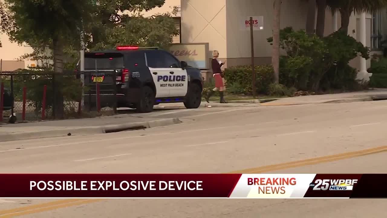 West Palm Beach police clear scene after investigating possible explosive device