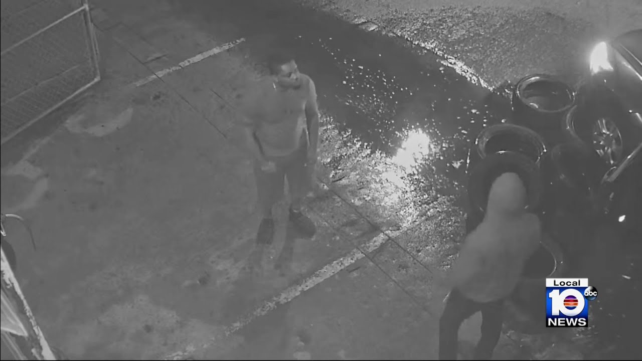 Surveillance video shows moments before man was fatally shot outside Broward tire shop, deputies…