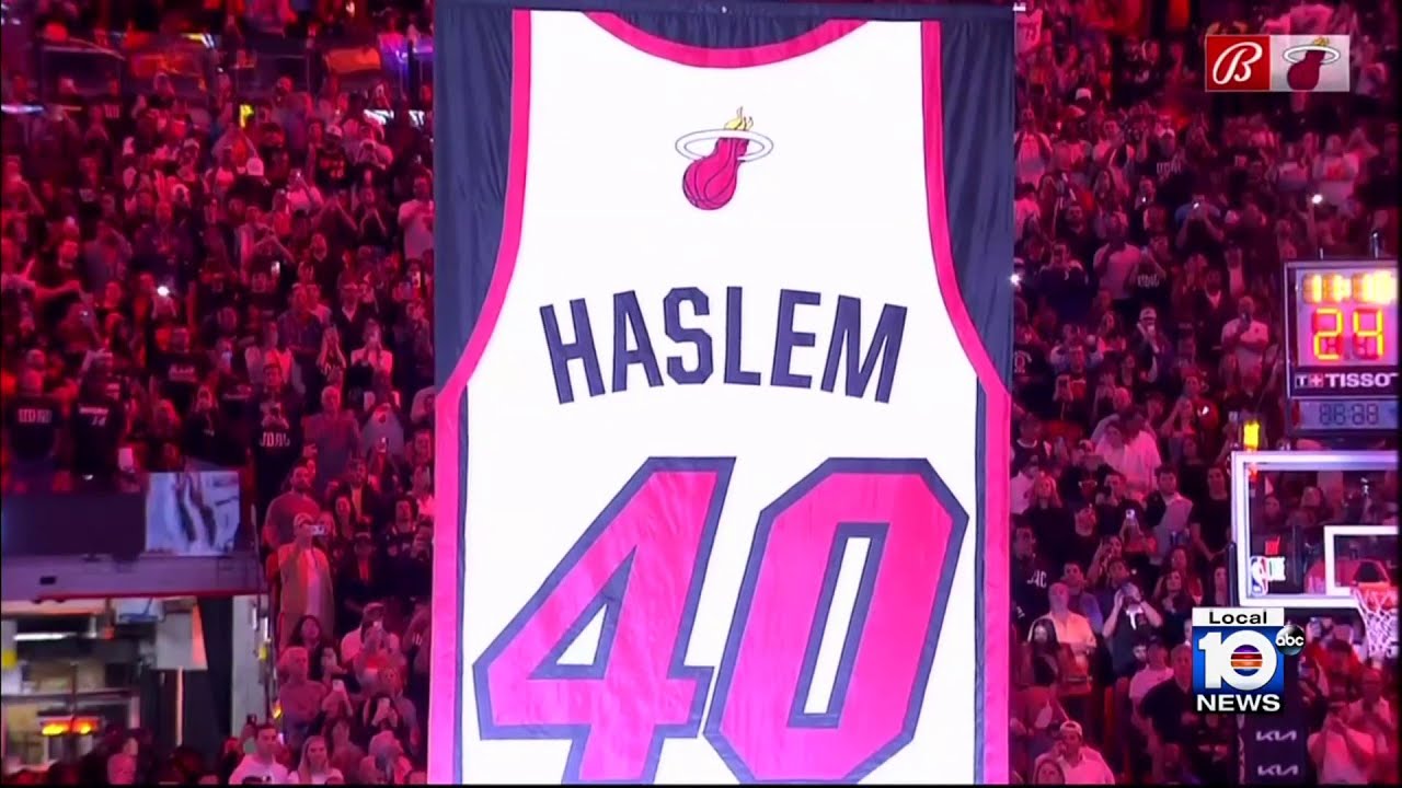 Miami Heat retire Udonis Haslem’s No.40 jersey