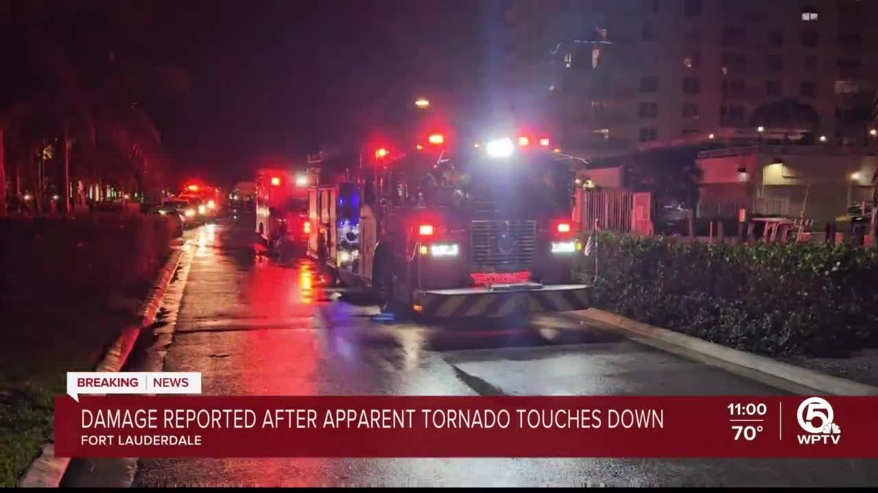 Apparent tornado touches down in Fort Lauderdale