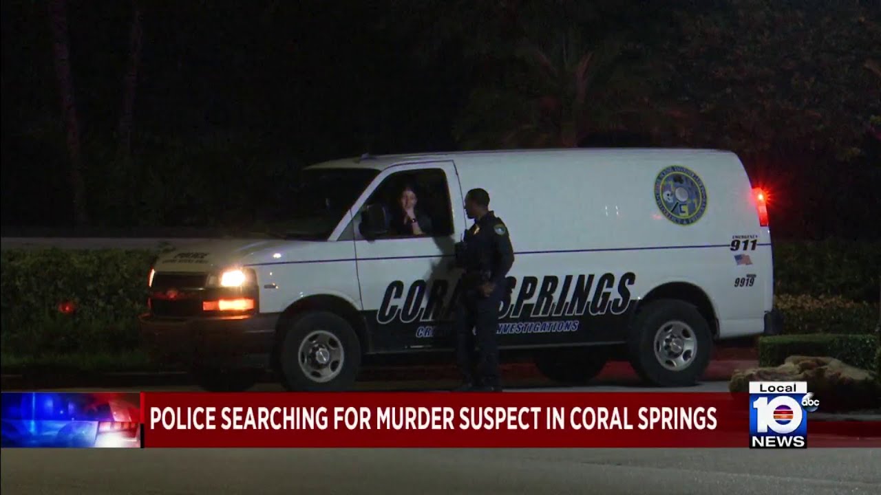 Coral Springs police searches for murder suspect