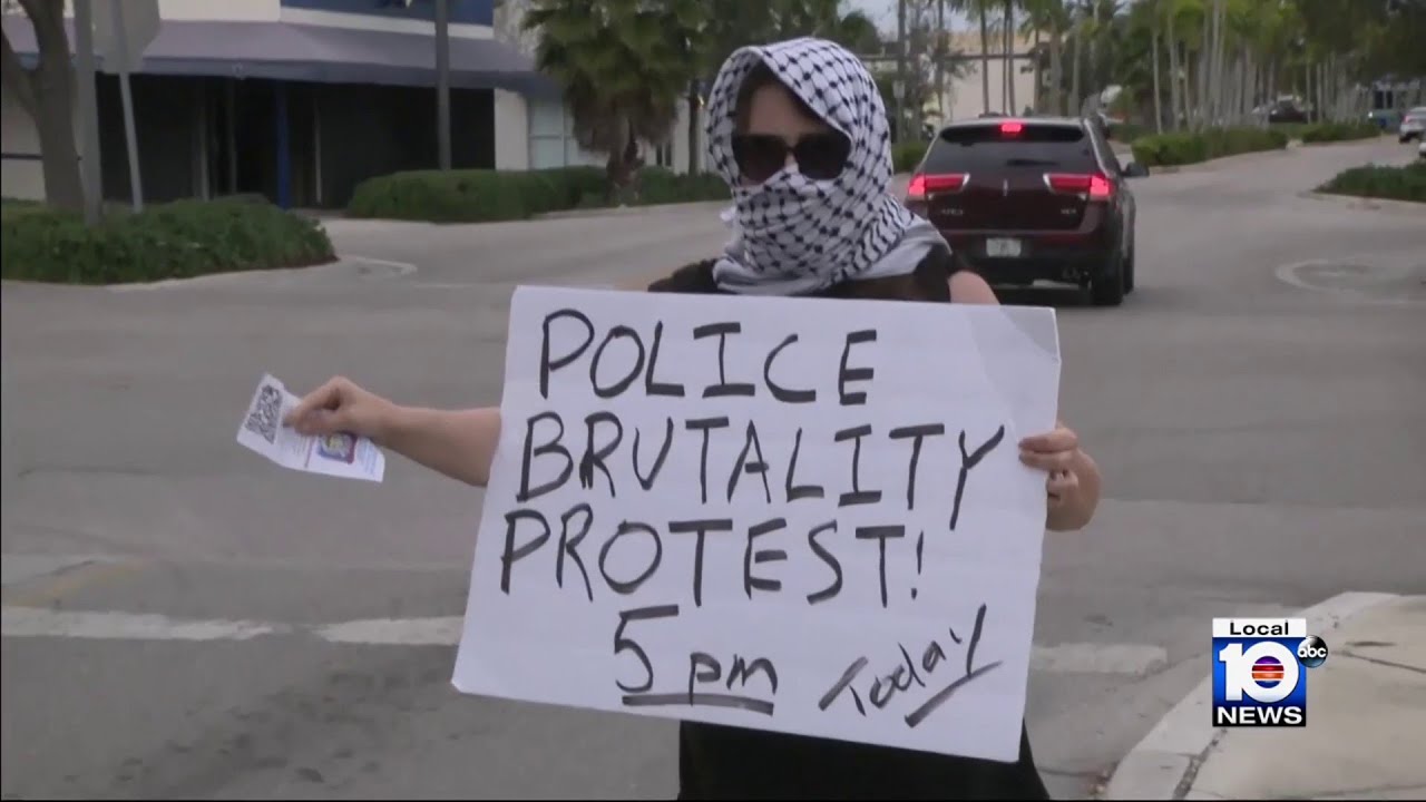 Protestors gather outside Homestead City Hall over alleged police mistreatment