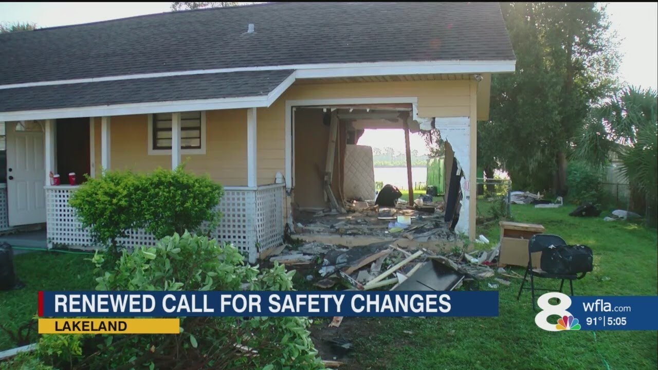 Safety concerns raised in Lakeland after cars plow through homes on same street in separate incident