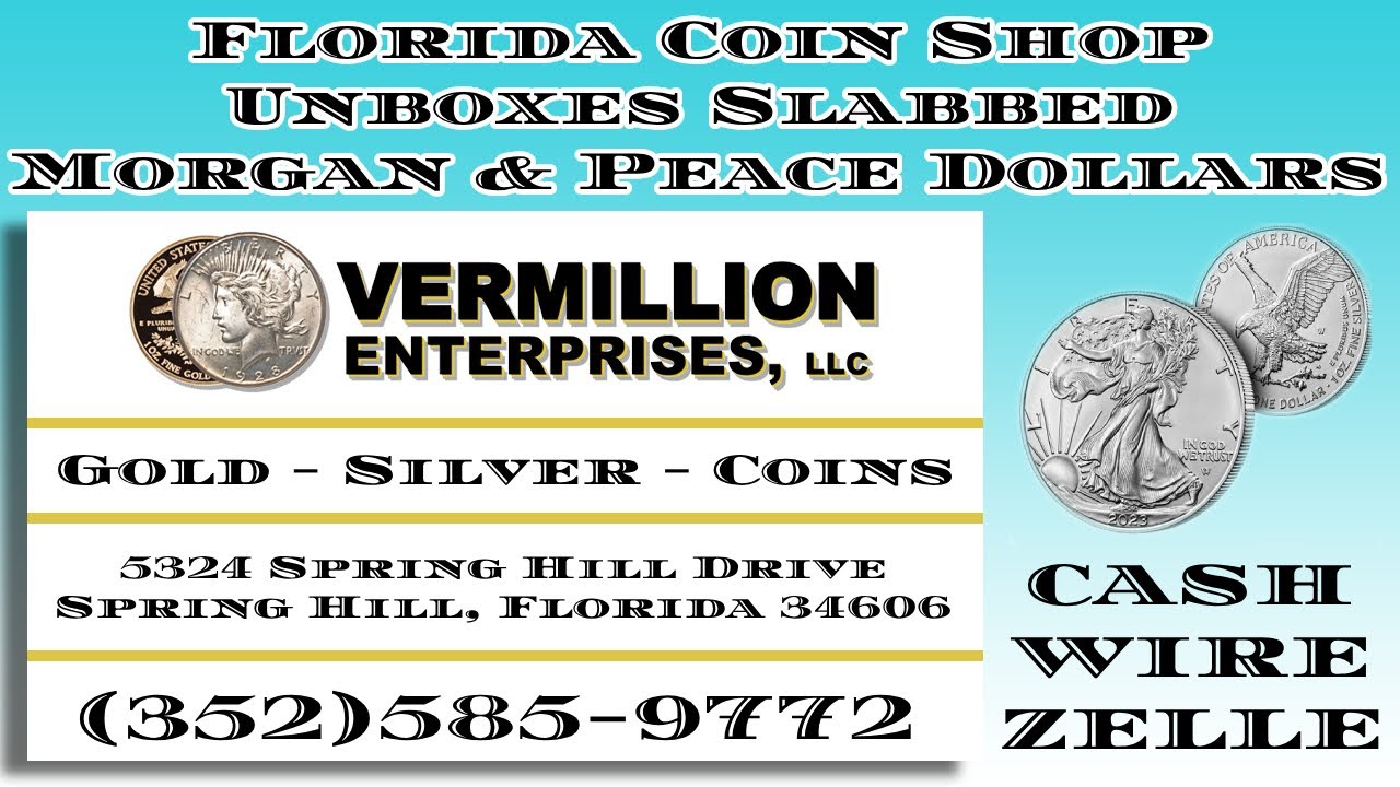 Florida Coin Shop Owner Opens NGC Box | Selling Slabbed Morgan & Peace Dollars | Cash or Zelle