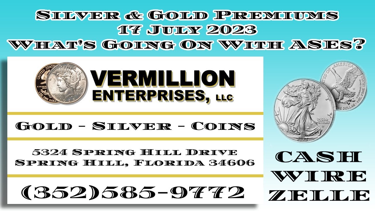 Florida Coin Dealer Discusses Premium Updates for Gold & Silver Bullion | Cash, Wire, Zelle