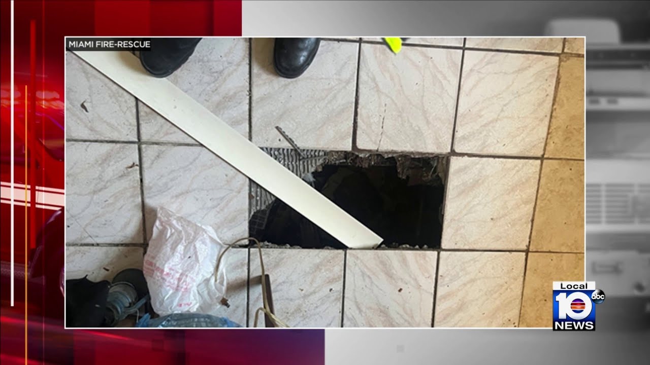 Miami Fire Rescue saves elderly woman who fell through hole in her duplex