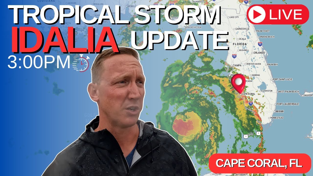 LIVE Tropical Storm IDALIA Update from Cape Coral – 8/29/23 @ 3:20PM