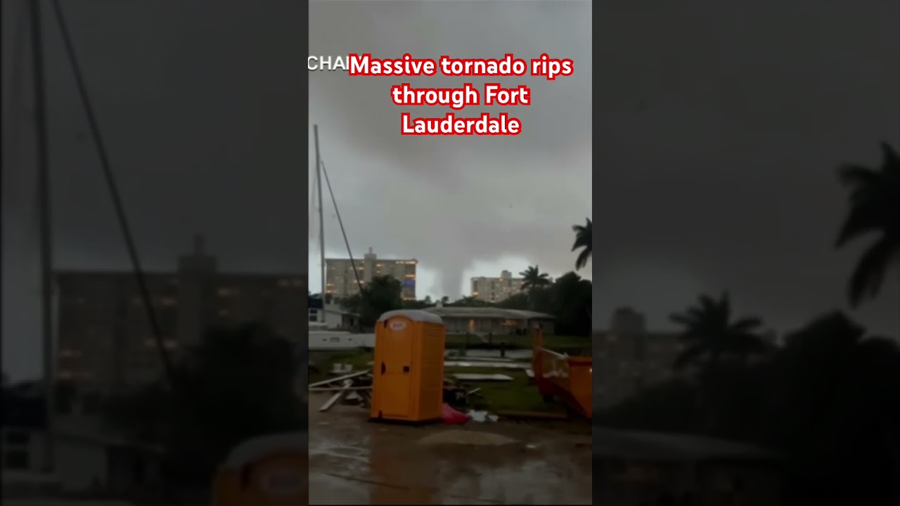 A massive tornado ripped through Fort Lauderdale and it’s beach Saturday evening.