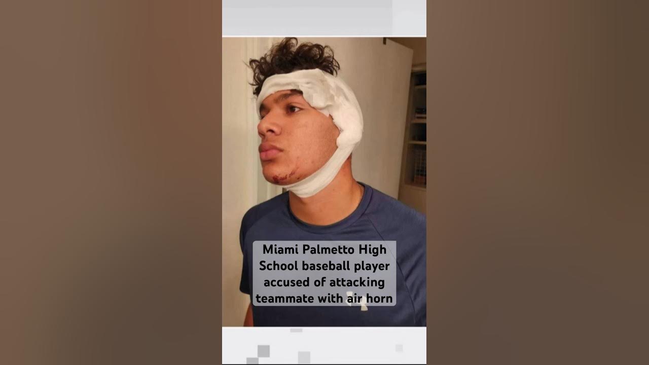 A teen was arrested after police said he attacked his teammate with an air horn after practice.