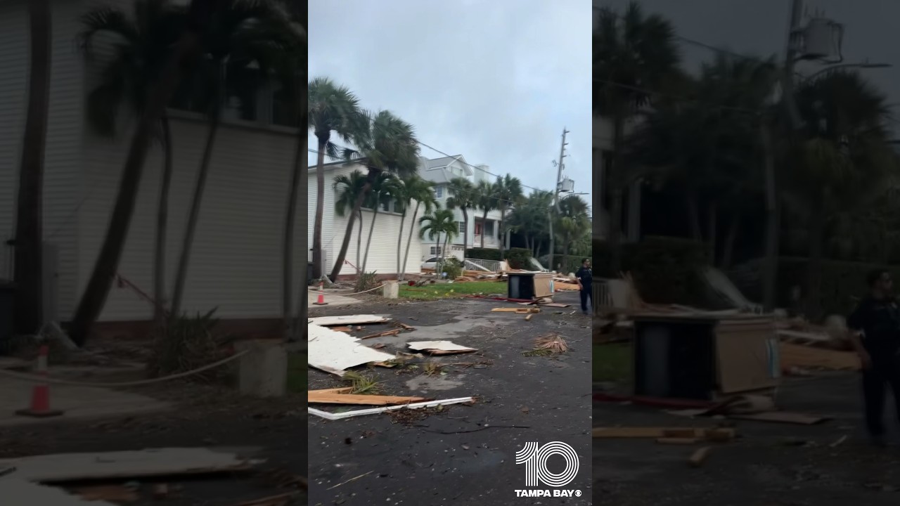 Tornado damage in #Clearwater #Florida