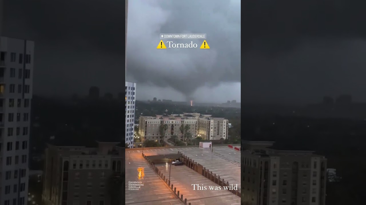 Massive tornado hits Fort Lauderdale, Florida.