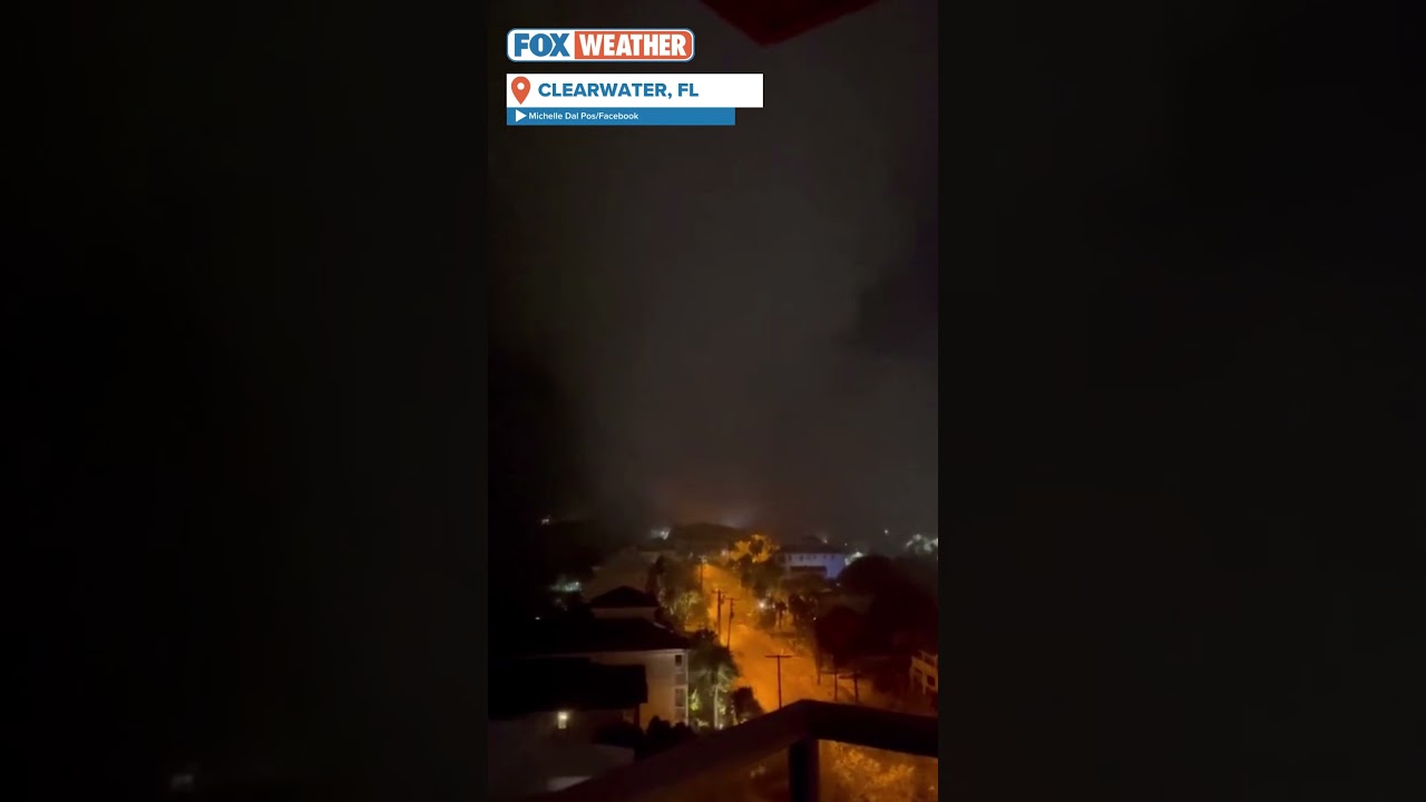 Waterspout Comes Ashore As Tornado In Clearwater, FL, Knocking Out Power Transformers