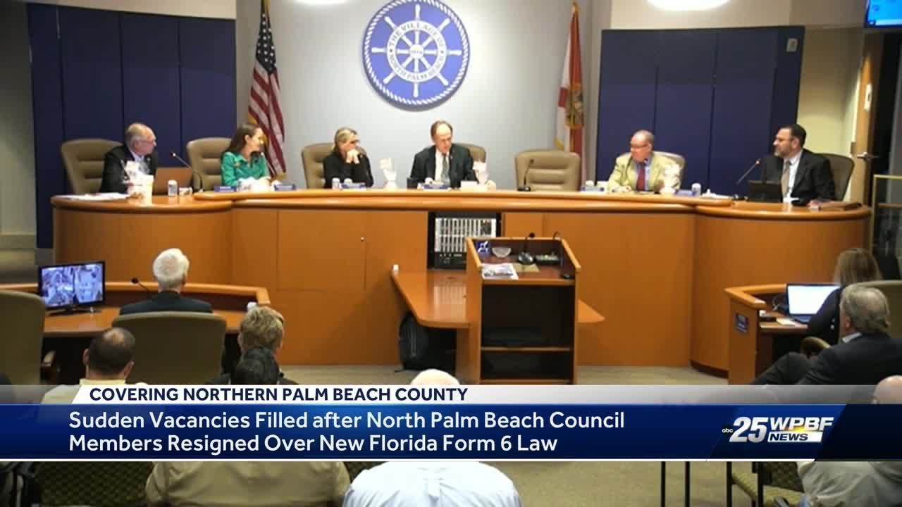 North Palm Beach council members resign over new Florida Form 6 Law