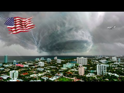 The first tornado of 2024 hits Fort Lauderdale Florida USA