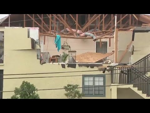 Intense tornado rips roof off Clearwater, Florida condo building