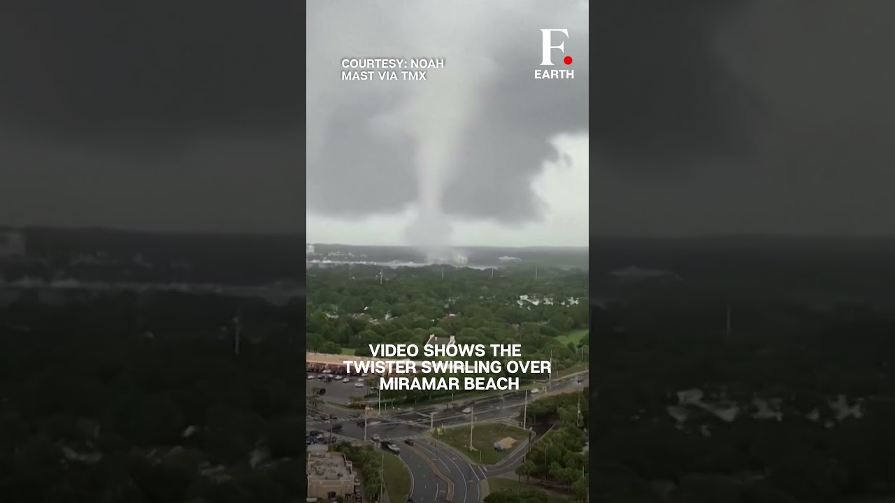 WATCH: Massive Tornado Spotted In A Beach Town In Florida, US | Firstpost Earth