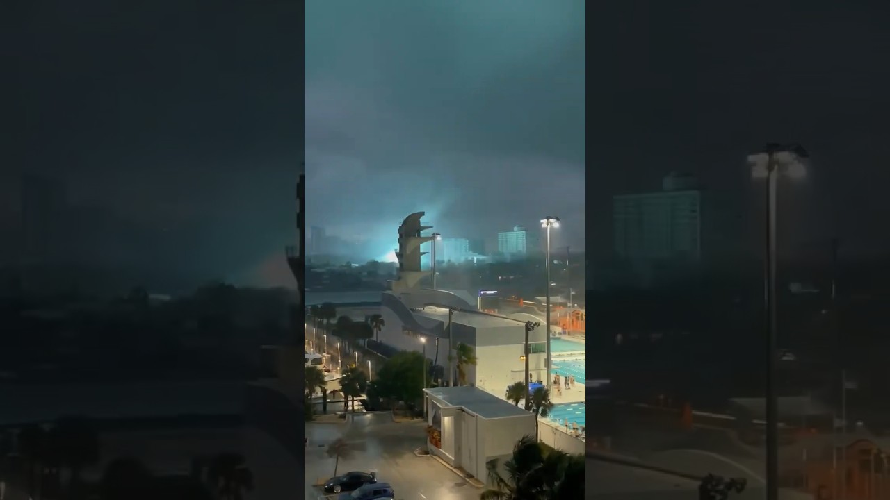 Bills fan video shows apparent Fort Lauderdale tornado. #shorts #shortsvideo