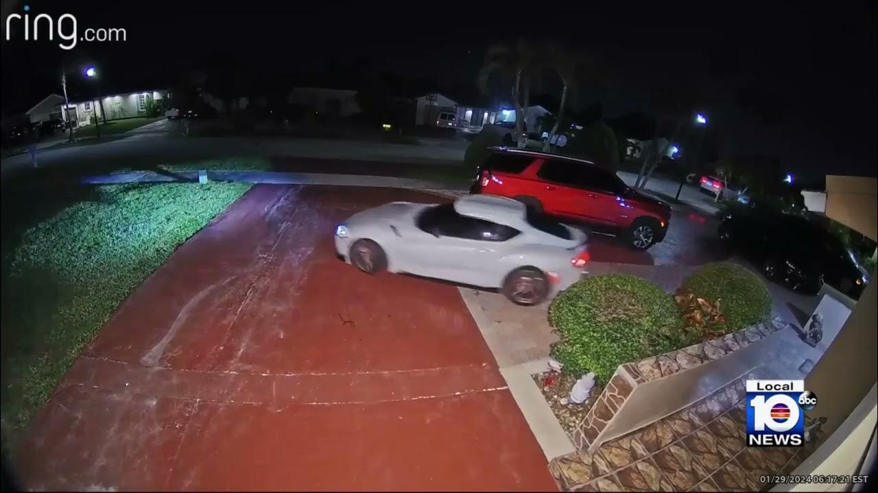 Masked man steals Toyota Supra from driveway