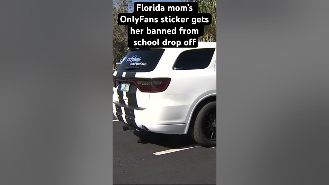Florida mom is at odds with other parents over OnlyFans decal on her vehicle #florida #schooldrama