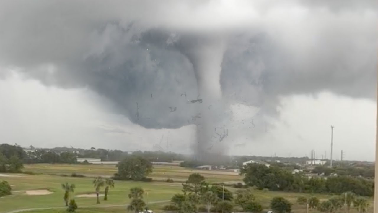 Footage of the tornado that hit Miramar Beach, Florida today 19 june 2023!