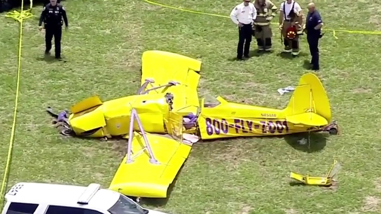 Banner plane crashes at North Perry Airport in Pembroke Pines