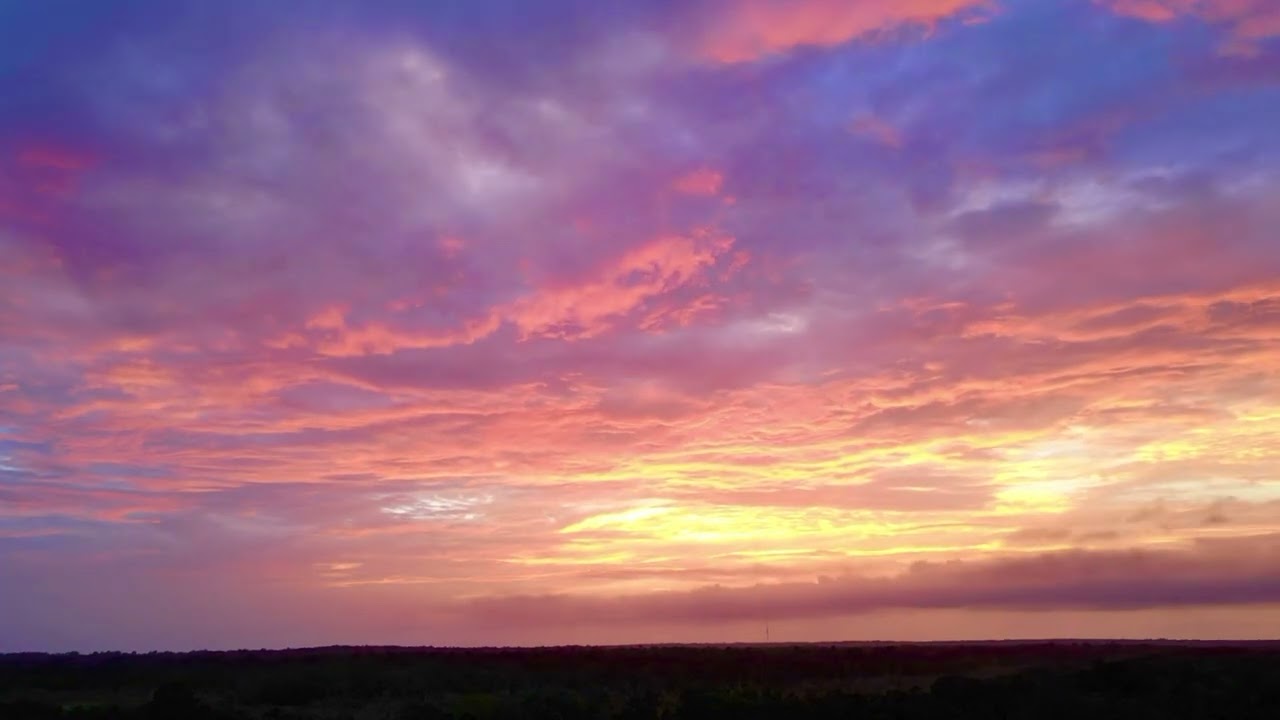 Timelapse Drone Sunset in Gainesville, FL at Celebration Pointe