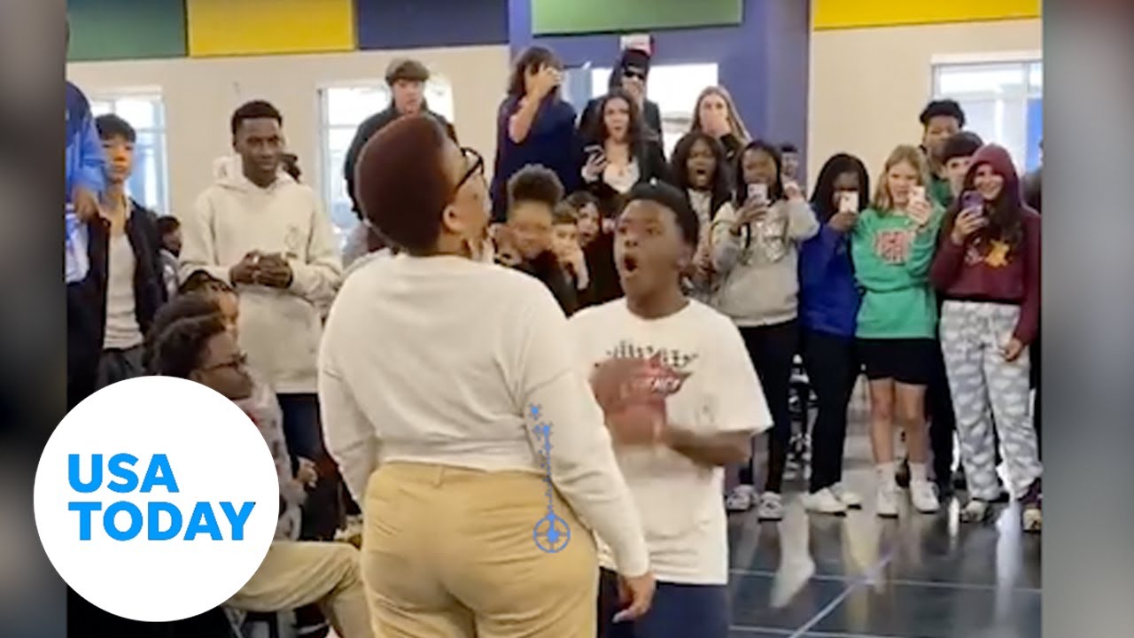 Florida teacher brings the moves in thrilling dance off with student | USA TODAY