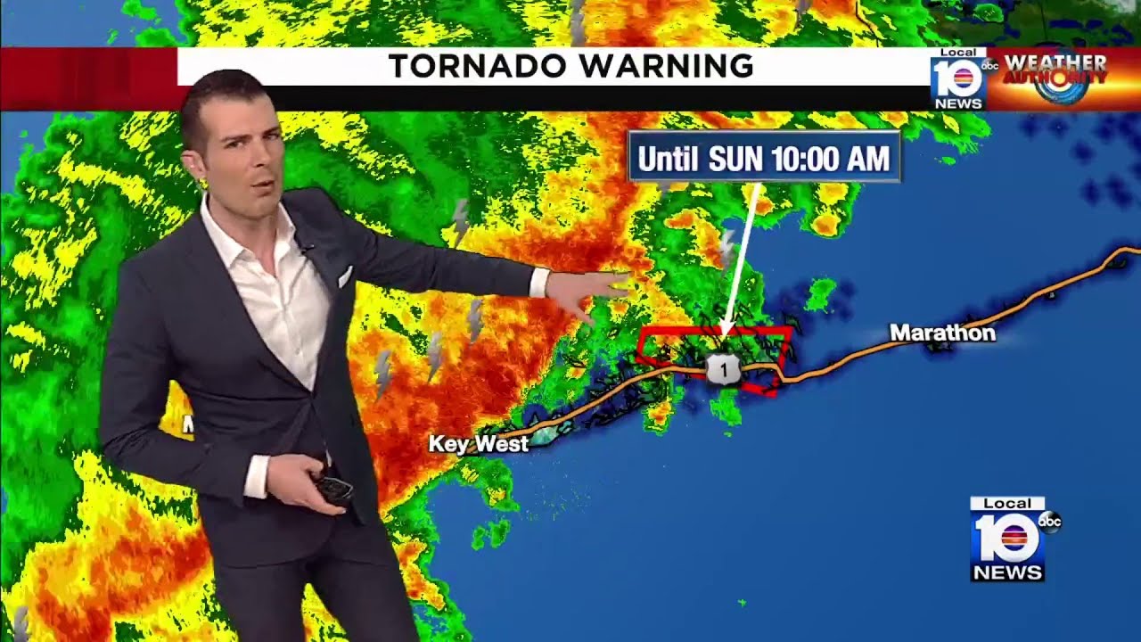 Tornado warning in effect for Florida Keys