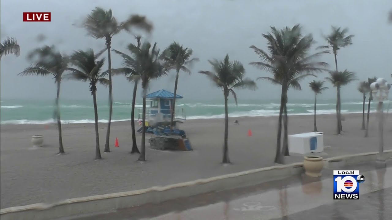Severe weather moves across South Florida