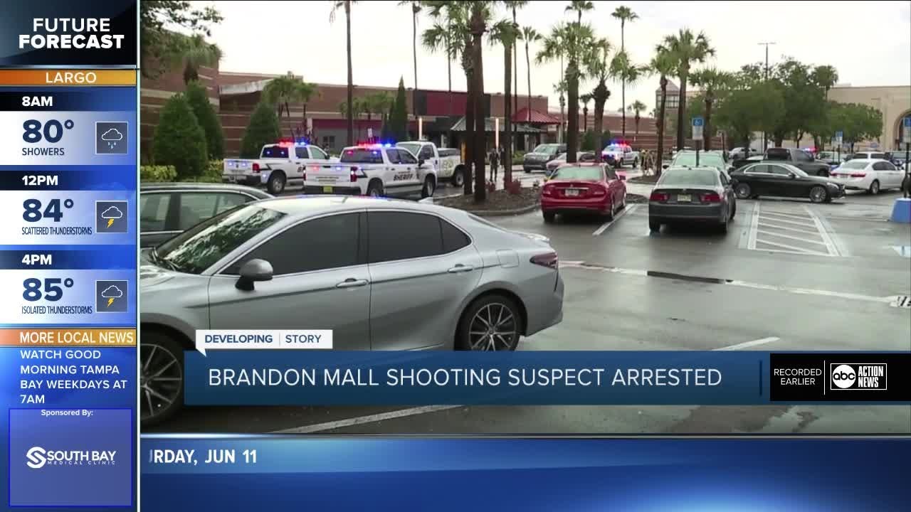 Suspect in custody after shooting outside Brandon Westfield Mall following altercation