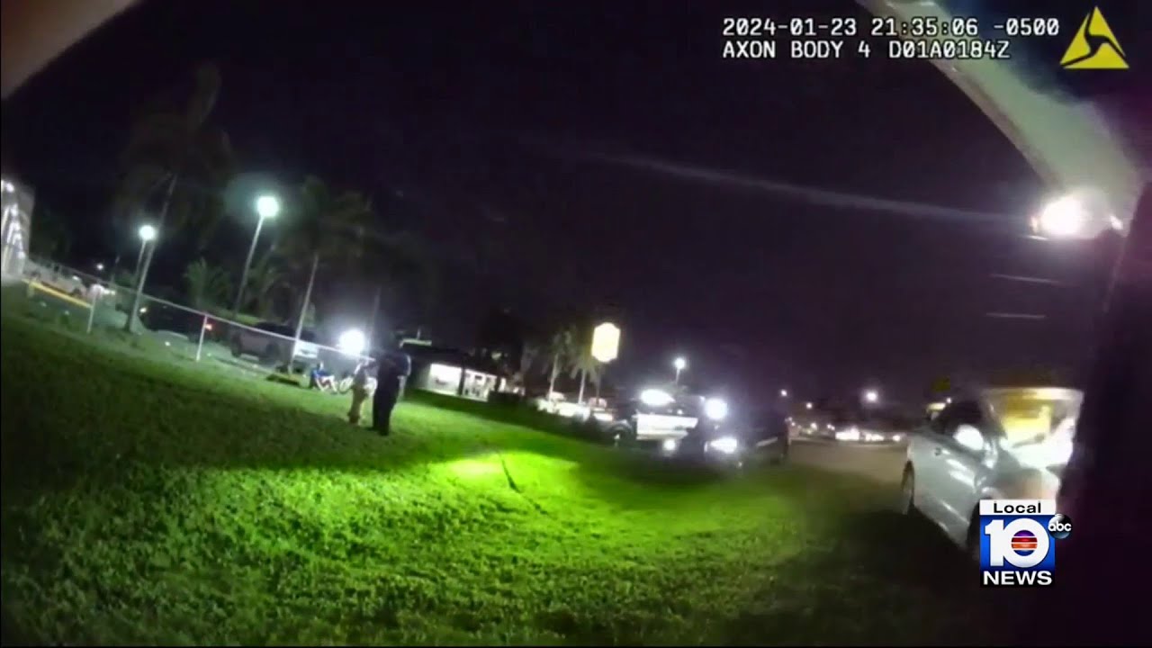 Newly released body cam video shows accused drunk driver slam into police vehicle