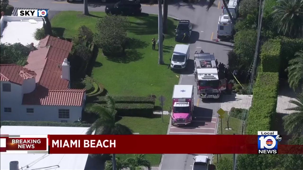 Worker reportedly dangling from building in Miami Beach