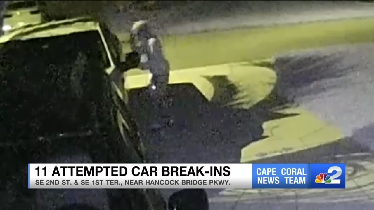String of overnight vehicle break-ins & burglaries reported in Cape Coral