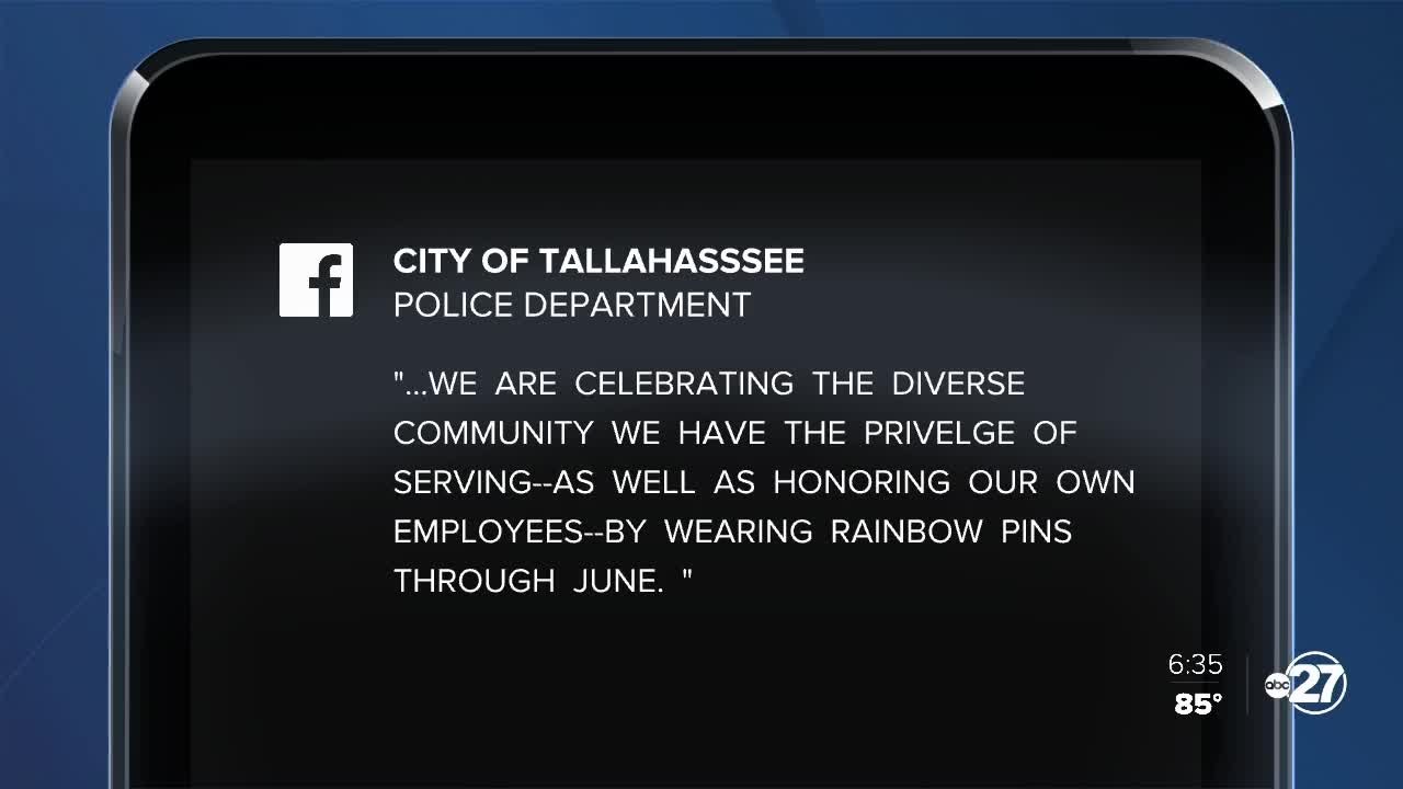 Tallahassee Police Department recognizes Pride Month with pin