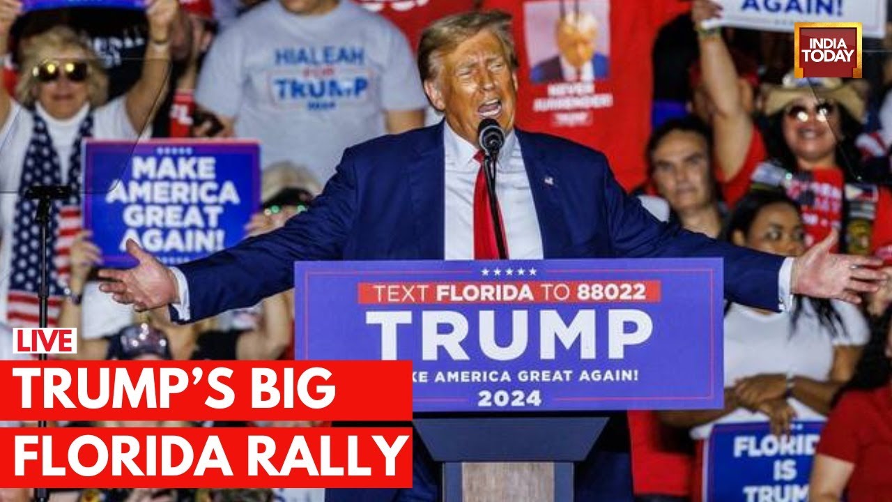 Donald Trump Speech Live | Trump Delivers A Speech At A Florida Rally As He Skips GOP Debate Again