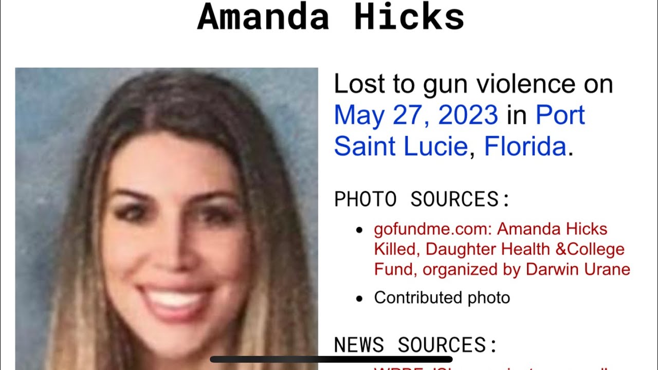 AMANDA HICKS 26 ON 5/27/23 PORT St. LUCIE, FLORIDA A SCHOOL TEACHER STABBED KILLED IN MURDER-SUICIDE