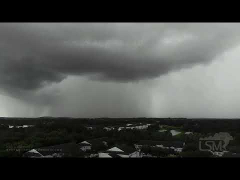 09-07-2021 Riverview, Florida- drone timelapse of thunderstorms