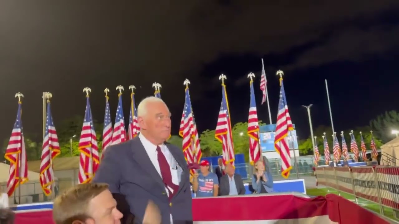 Donald Trump Gives Roger Stone A Shoutout At His Rally In Hialeah, Florida