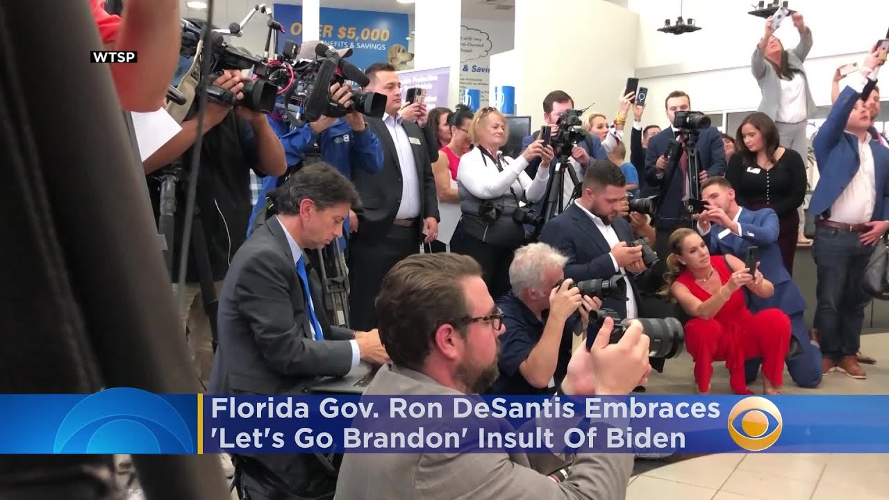 Florida Gov. Ron DeSantis Embraces 'Let's Go Brandon' Insult Of Biden