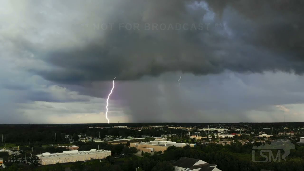 09-04-2021 Riverview, Florida-aerial view of storms