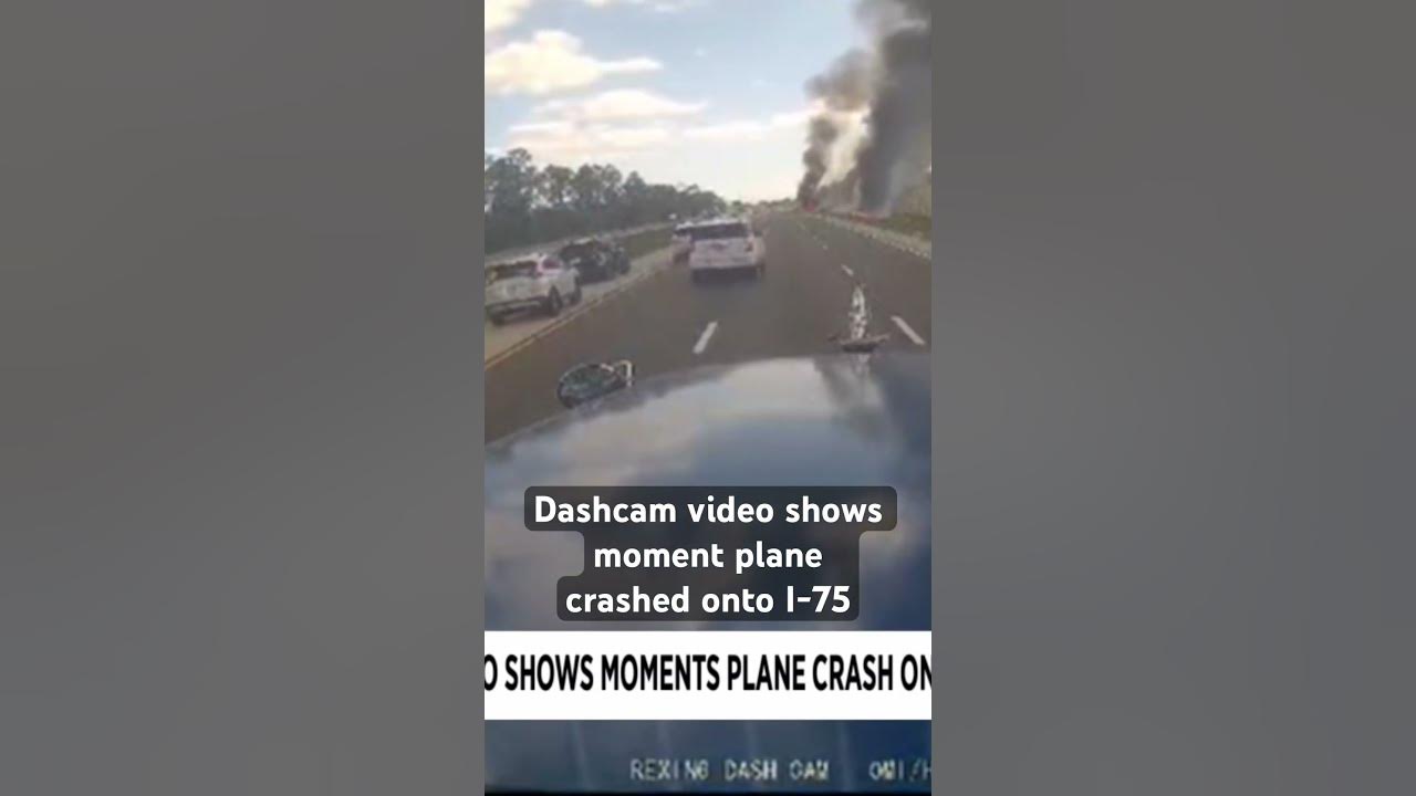 New video shows moments plane crashed on I-75 in Collier County #planecrash #florida